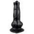 Životinjski užitak - pasji penis dildo - 12cm (crna)