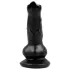 Animalorny - dildo pasji oblik - 12 cm - crna