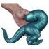 Toppedmonster - dinosaurus dildo silikon - 26 cm (tirkiz)