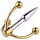 Urethralplay - metalni dilator s kukom - 4,5 cm - srebrni