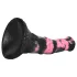 Bad Horse - silikonski dildo u obliku konjskog penisa - 18 cm (crno-ružičasti)