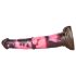 Bad Horse - Silikonski dildo 24cm (smeđa-ružičasta)