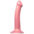 Strap-on-me Metallic Shine M - koži prihvatljiv dildo (metalno ružičasta)