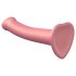 Strap-on-me Metallic Shine M - koži prihvatljiv dildo (metalno ružičasta)