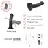 Strap-on-me Metallic Shine M - koži prihvatljiv dildo (metalno ružičasta)