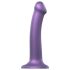 Strap-on-me Metallic Shine M - koži prijateljski dildo (metalna ljubičasta)