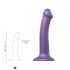 Strap-on-me Metallic Shine M - koži prijateljski dildo (metalna ljubičasta)