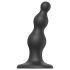 Strap-on-me perle S - perlasti dildo s vakuumskim postoljem (crna)
