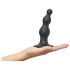 Strap-on-me perle S - perlasti dildo s vakuumskim postoljem (crna)