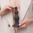 Strap-on-me perle S - perlasti dildo s vakuumskim postoljem (crna)