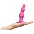 Strap-on-me Beads S - perlasto dildo s vakuumskim držačem (ružičasti)