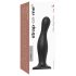 Strap-on-me Curvy L - valoviti dildo s vakuumskom bazom (crna)
