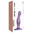 Strap-on-me Curvy S - valoviti dildo s vakuumskom podlogom (ljubičasti)