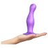 Strap-on-me Curvy L - valoviti dildo s vakuumskom čašicom (ljubičasti)