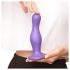 Strap-on-me Curvy L - valoviti dildo s vakuumskom čašicom (ljubičasti)