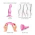 Strap-on-me Curvy M - valoviti dildo s vakuumskom bazom (ružičasti)