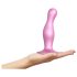 Strap-on-me Curvy M - valoviti dildo s vakuumskom bazom (ružičasti)