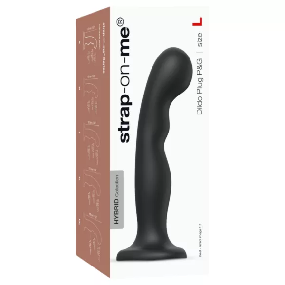 Strap-on-me - dildo sa zavijenim oblikom i vakuumskom bazom - crni