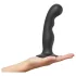 Strap-on-me - dildo sa zavijenim oblikom i vakuumskom bazom - crni