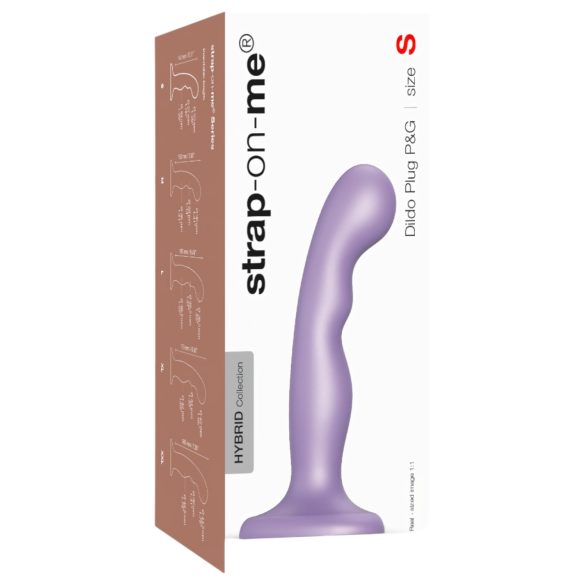 Strap-on-me P&G S - zakrivljeni dildo s vakumskom bazom (ljubičasti)