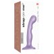 Strap-on-me P&G S - zakrivljeni, vakuumski dildo (ljubičasto)