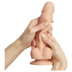   Strap-on-me M - dvostruki dildo s vakumskom čašicom (boja tijela)