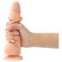 Strap-On-Me M - dvostruki sloj, dildo s vakuumskom bazom (prirodna boja)