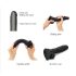 Strap-on-me S - dvostruki dildo s vakuumskom bazom (crni)