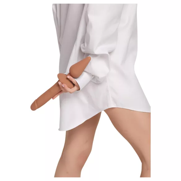 Strap-on-me Switch Realistic L - 2u1 silikonski dildo (prirodne boje)
