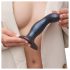 Strap-on-me Snaky M - zakrivljeni analni dildo (plavi)