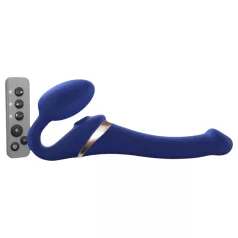   Strap-on-me S - pripadajući, zračnim valovima vibrirajući vibrator - (plavi)
