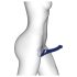 Strap-on-me S - pričvrstivi zračno-valni vibrator - (plavi)