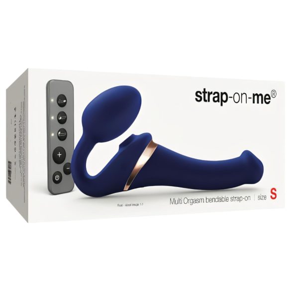 Strap-on-me S - pripadajući, zračnim valovima vibrirajući vibrator - (plavi)