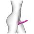 Strap-on-me M - pripenjalni vibrator s valovima zraka (roza)