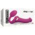 Strap-on-me M - pripenjalni vibrator s valovima zraka (roza)