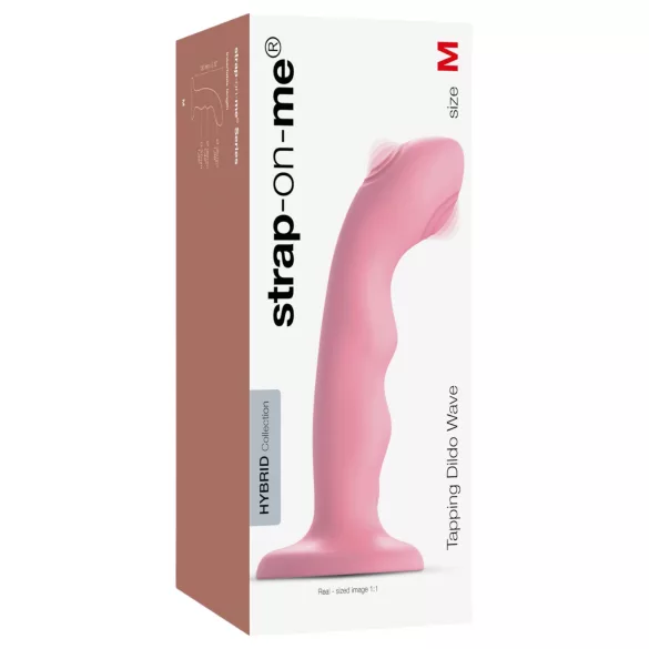 Strap-on-me M - vodootporni vibrirajući G-točka vibrator (ružičasti)