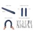 Strap-on-me - dvostruki dildo (metal plava)