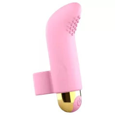   Love to Love - vibratorski prsten za prst - punjivi - silikon - rozi