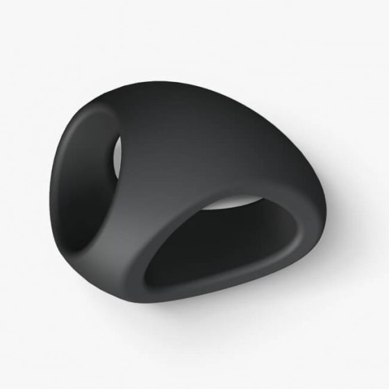 Love to Love Flux - silikonski prsten za penis (crni)