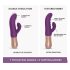 Love to Love Sassy Bunny - punjivi potisni vibrator (ljubičasti)