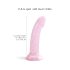Dildolls Starlight - zvjezdasti dildo s vakumskom bazom (ružičasti)