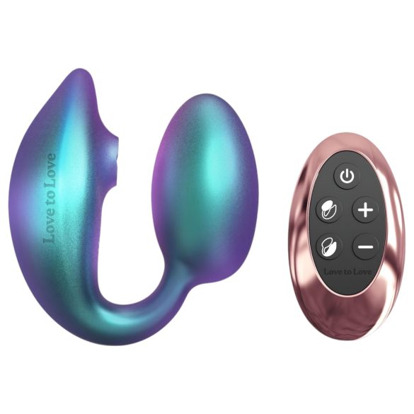 Wonderlover - vibrator za G-točku i klitoris (metal zelena)