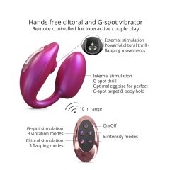   Love to Love Wonderlover - vibrator za G-točku klitorisa (metalno ružičasta)