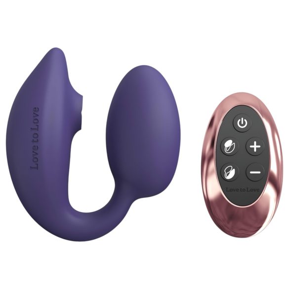Love to Love Wonderlover - G-točka vibrator za klitoris (tamno ljubičasta)