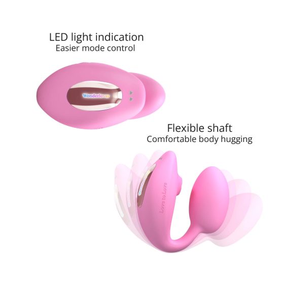 Love to Love Wonderlover - vibrator za G-točku koji stimulira klitoris (ružičasti)