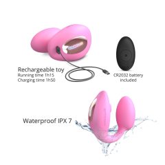   Love to Love Wonderlover - vibrator za G-točku koji stimulira klitoris (ružičasti)