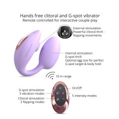   Love to Love Wonderlover - vibrator za G-točku koji stimulira klitoris (ljubičasto)