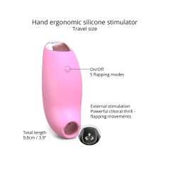   Love to Love Believer - punjivi vodootporni stimulator klitorisa (ružičasti)