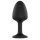 Dorcel Geisha Plug Diamond M - crni analni plug s bijelim kamenčićem