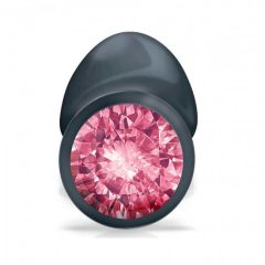   Dorcel Geisha Plug Ruby M - analni dildo od ružičastog kamena (crni)